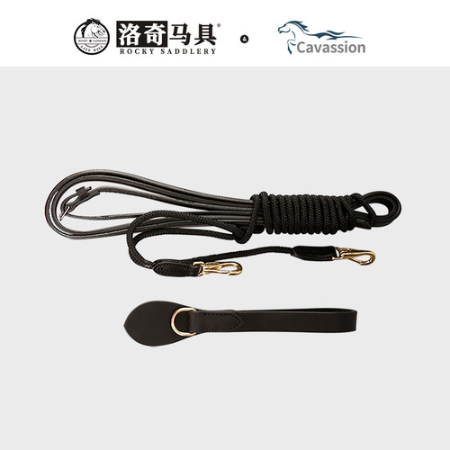 cavassion牛皮副缰   马匹装备   洛奇马具   8218034