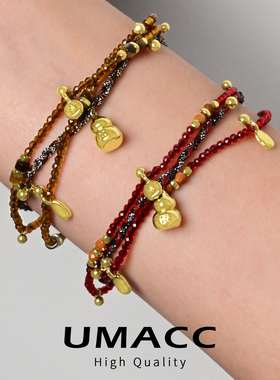 闺蜜手链红色手链本命年金红绳