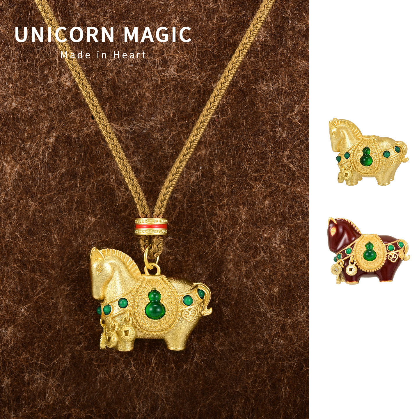 新中式绿玉髓葫芦钱币小马编绳毛衣链大气高档高级本命年项链复古,饰品/流行首饰/时尚饰品新,项链,淘宝优惠券,粉丝福利购,淘宝优惠卷