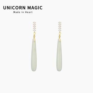 温婉森系玛瑙复古耳环小众设计感烟雨江南新中式耳饰女高级感气质