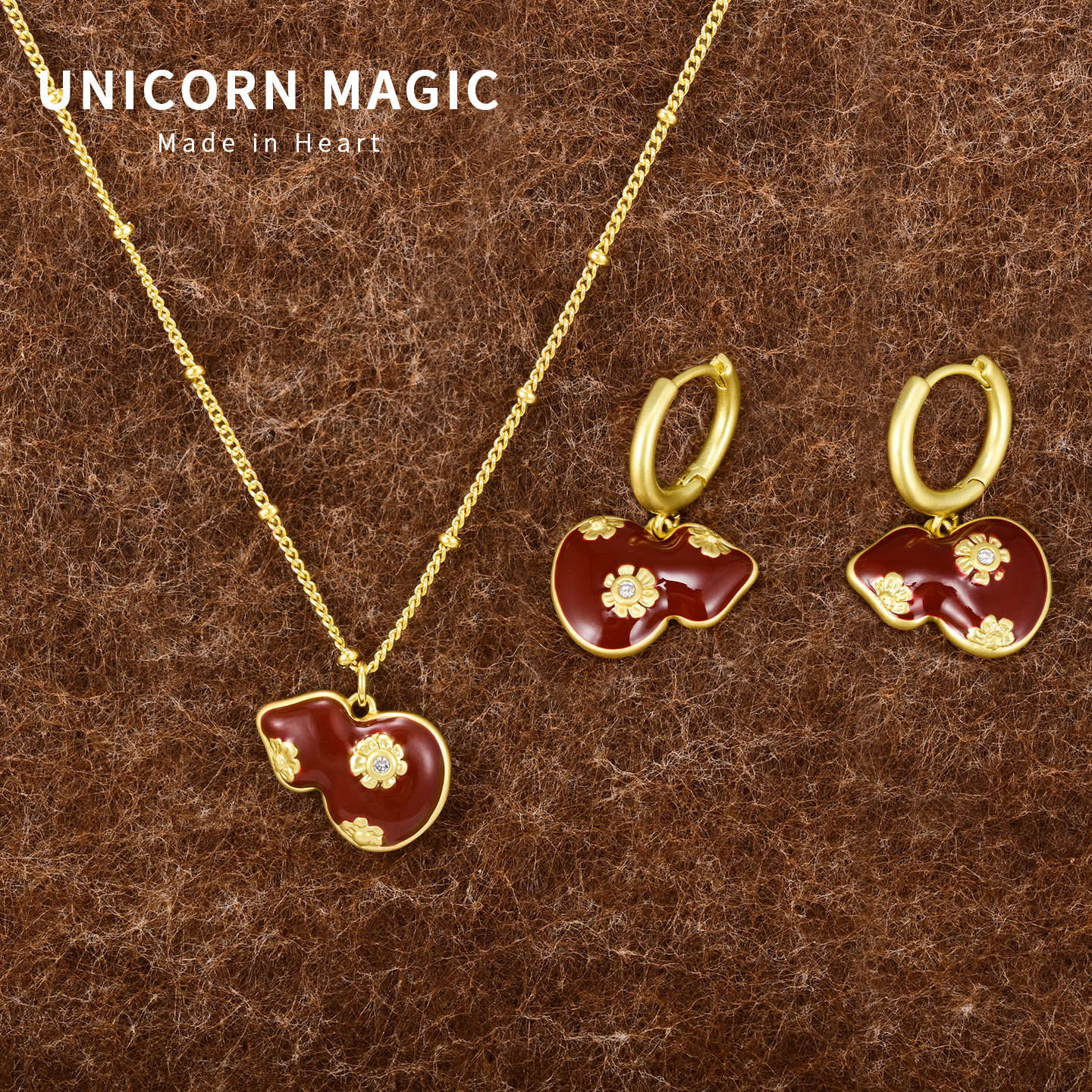 新中式珐琅滴釉葫芦秋冬耳环轻奢高级复古新年红色耳饰2025新款爆,饰品/流行首饰/时尚饰品新,耳环,淘宝优惠券,粉丝福利购,淘宝优惠卷