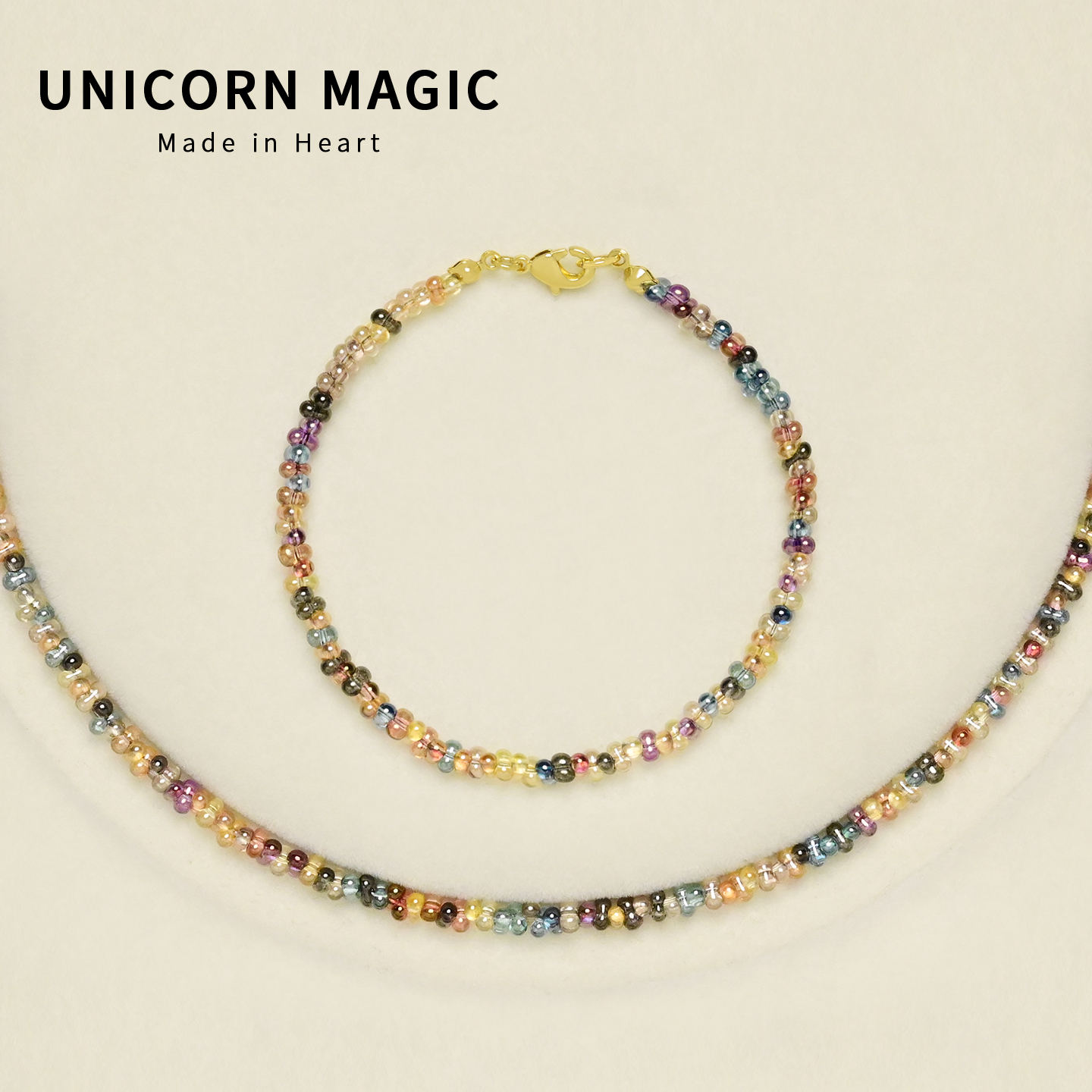 适合夏天戴的项链多巴胺串珠手链