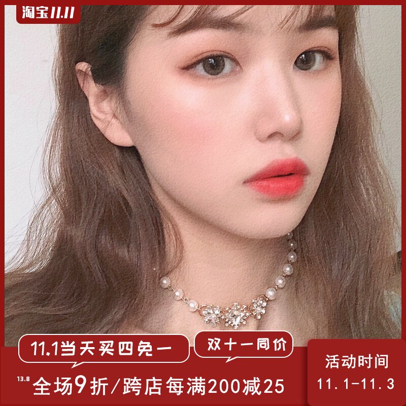 鑲鑽珍珠寶石項鏈女鎖骨鏈ins冷淡風網紅簡約氣質小衆設計在類目 飾品/流行首飾/時尚飾品新, 項鍊中 - 來自Buy2taobao.com提供專業的淘寶代購服務