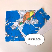 迷你版 桌面中国世界地图地形小尺寸中小学生撕不烂地理眼镜布