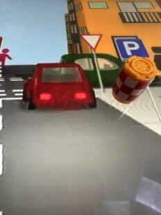 道路微缩仿真模型路障警示桶隔离架公路沙盘车道马路施工DIY材料