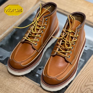 Vibram浦瑞浦斯固特异手工缝制 霍尔文9850工装靴