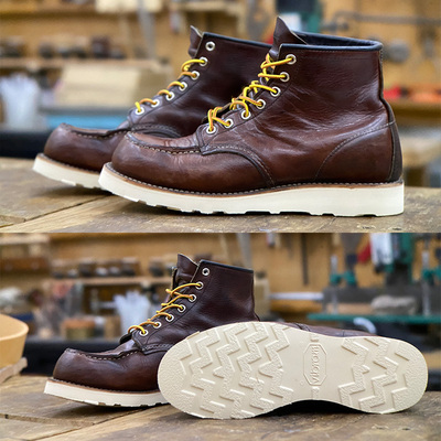 【浦瑞浦斯】红翼redwing8138更换vibram固特异工装靴V底更换维修
