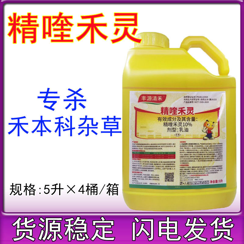 钜丰源 精喹禾灵10%精奎禾灵农药花生大豆田苗后除草剂大包装桶装