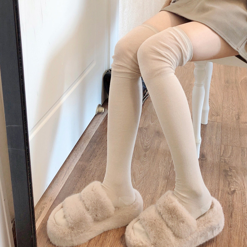 秋冬卡其色过膝袜日系保暖棉高筒袜灰色大腿袜子加厚白色长筒袜女,女士内衣/男士内衣/家居服,长筒袜,淘宝优惠券,粉丝福利购,淘宝优惠卷