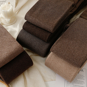 袜黑灰色九分裤 秋冬加厚保暖咖啡色打底裤 女奶咖色棉高腰加绒连裤