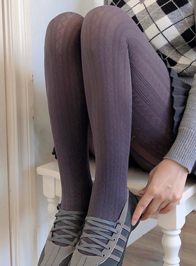 深灰色打底裤女春秋薄款天鹅绒丝袜烟灰色连裤袜防勾丝咖色打底袜