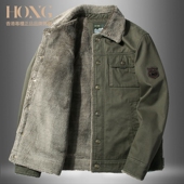 夹克男加绒工装 S.F 轻奢品质 出口德国 纯棉羊羔绒外套 Marceau