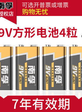 南孚9v电池9v方块电池6lr61南孚电池万用表电池9伏电池南孚碱性电池玩具汽车遥控器无线话筒麦克风烟雾报警器