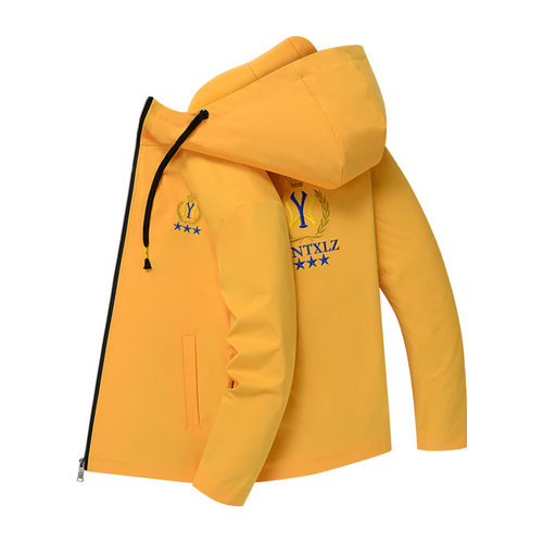 男士外套春秋款休闲帅气连帽