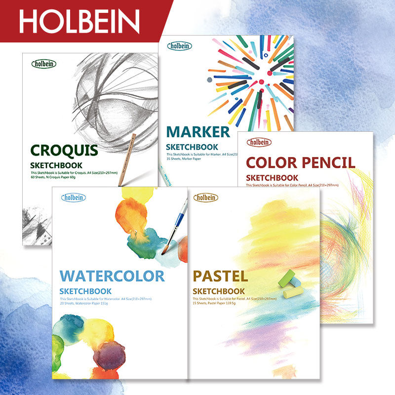 Holbein荷尔拜因画纸 水彩/粉彩/彩色铅笔/素描/马克笔 A4