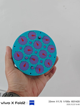 3D打印 魔表磁力版独轮 Magnetic R ubik's clock指针版 平面魔方