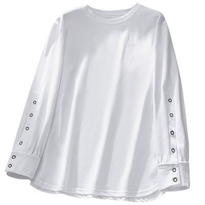 时尚洋气纯棉宽松大码休闲t恤女