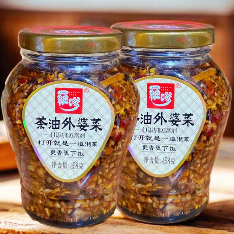 罗嗲茶油外婆菜坛子菜酱腌菜湖南特产下饭菜开味咸菜梅菜萝卜菜