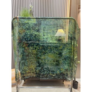 【绿色田野】140*180新款中国风围巾女时尚百搭洋气旅行(326)