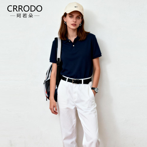 短袖polo衫女休闲T恤纯棉休闲