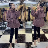 休闲宽松工装 2025秋冬派克棉服新款 户外连帽外套美式 大口袋夹克棉