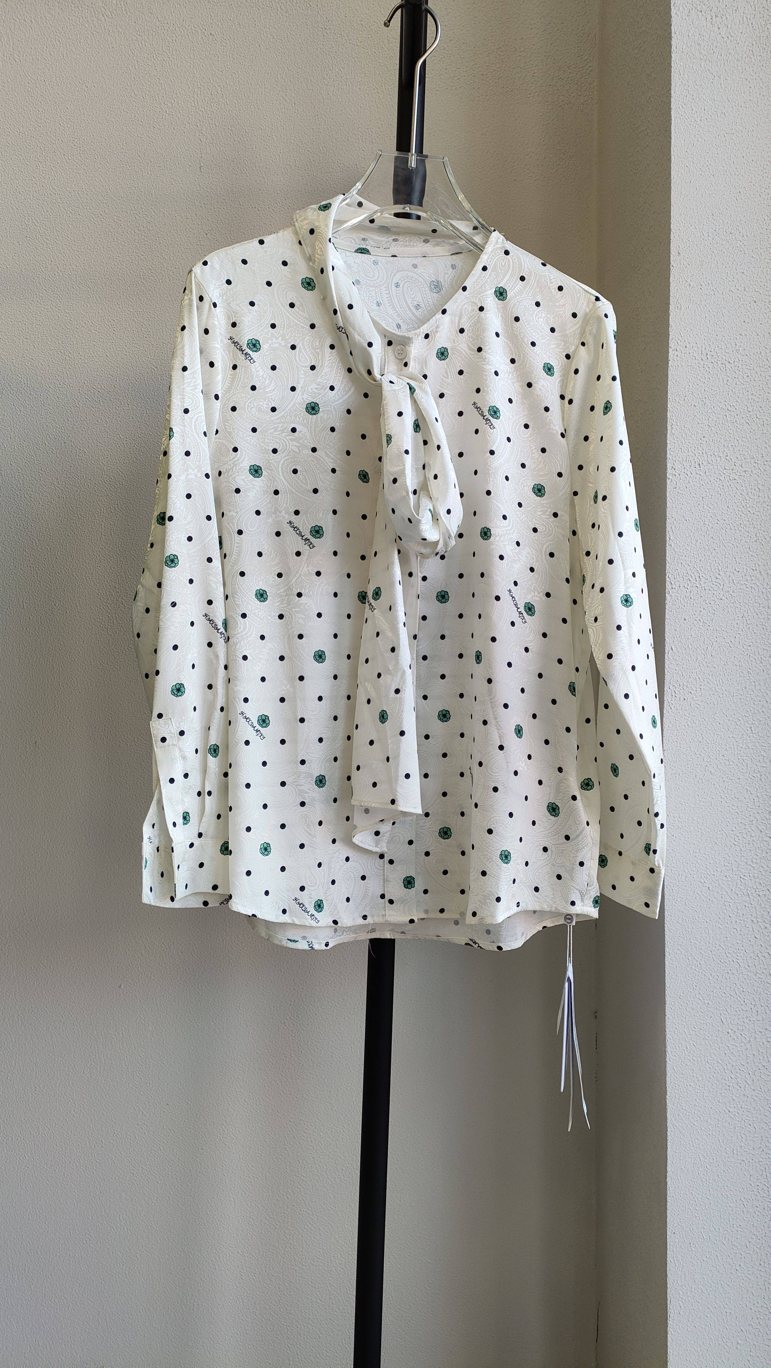 哈祥XI正品断码亏清 秋装新款 百搭圆点印花长袖雪纺衬衫女上衣,女装/女士精品,衬衫,淘宝优惠券,粉丝福利购,淘宝优惠卷