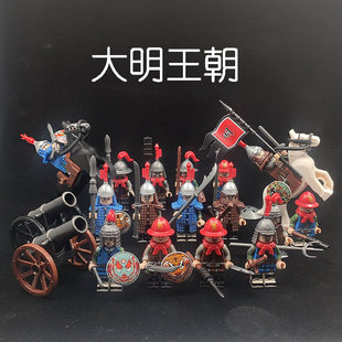 明朝士兵古风人仔魏蜀吴汉兵团大秦风采秦始皇南征北战适用于积木
