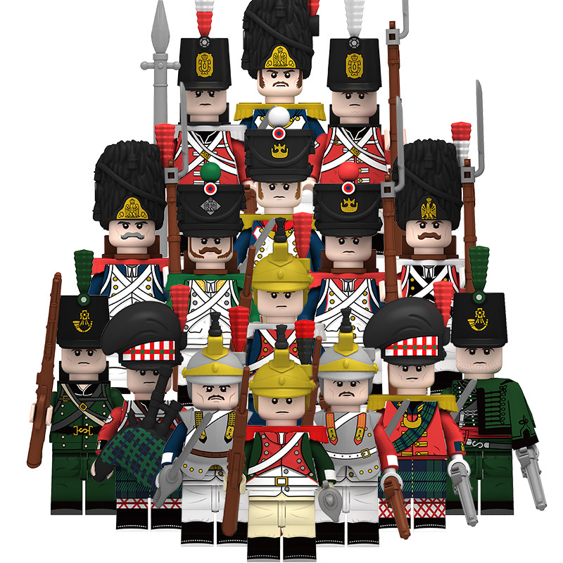 中古欧洲拿破仑战争中国积木人仔线列步兵俄罗斯古代士兵拼装积木,玩具/童车/益智/积木/模型,普通塑料积木,淘宝优惠券,粉丝福利购,淘宝优惠卷