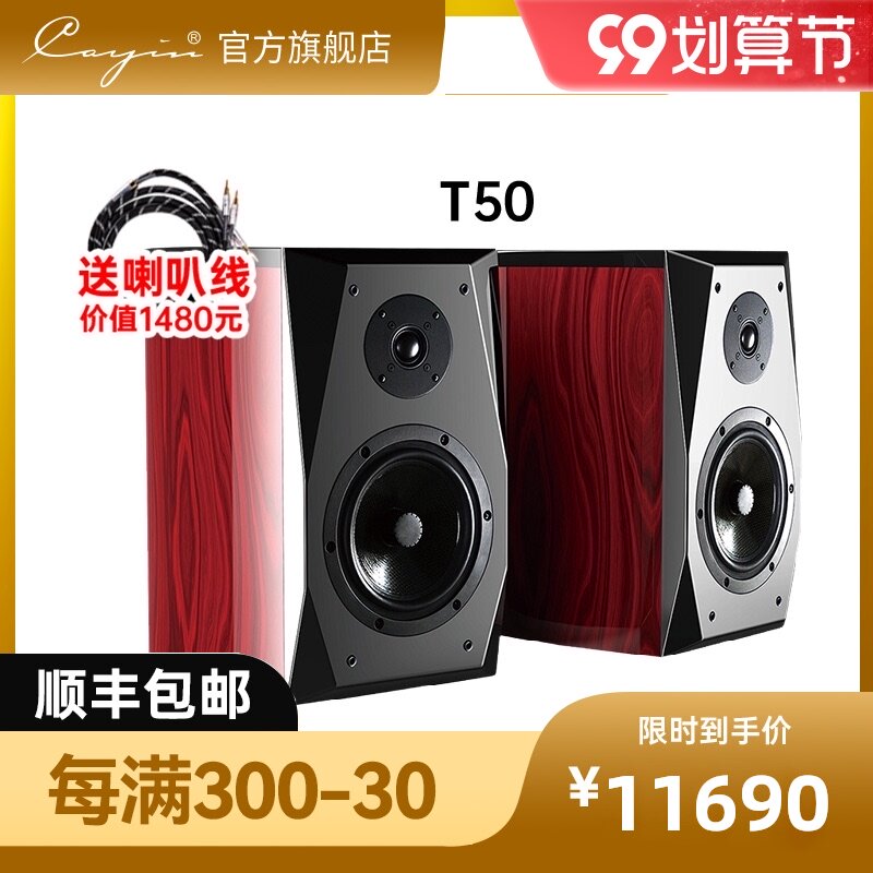 cayin T50 凯音斯巴克琴瑟LYRE书架音箱无源台式电脑电视HIFI音响在类目 影音电器, Hifi音箱/功放/器材, Hifi音箱中 - 来自Buy2taobao.com提供专业的淘宝代购服务