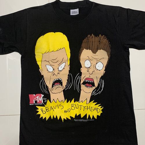 Beavis and Butthead瘪四与大头蛋宽松vibe风高街FOG短袖男女T恤