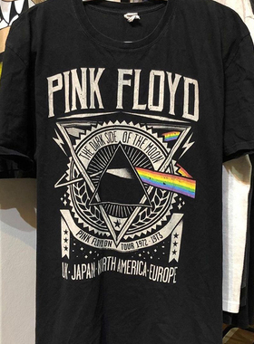 Pink Floyd平克弗洛伊德摇滚乐队vibe朋克风金属短袖男女潮流T恤