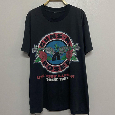 枪炮复古短袖摇滚乐队n