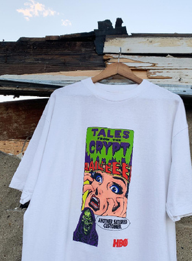 Tales from the Crypt漫画周边古着感短袖复古潮牌重磅棉T恤男女