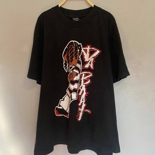 高街FOG欧美vintage复古T恤男 Rapping嘻哈歌手短袖 芝加哥Da Brat