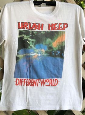 Uriah Heep摇滚乐队男女短袖T恤欧美潮流高街FOG复古vintage上衣