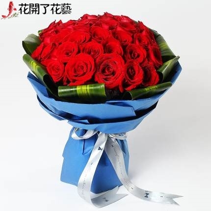 新疆乌鲁木齐哈密克拉玛依同城鲜花实体店速递配送红玫瑰99朵达县