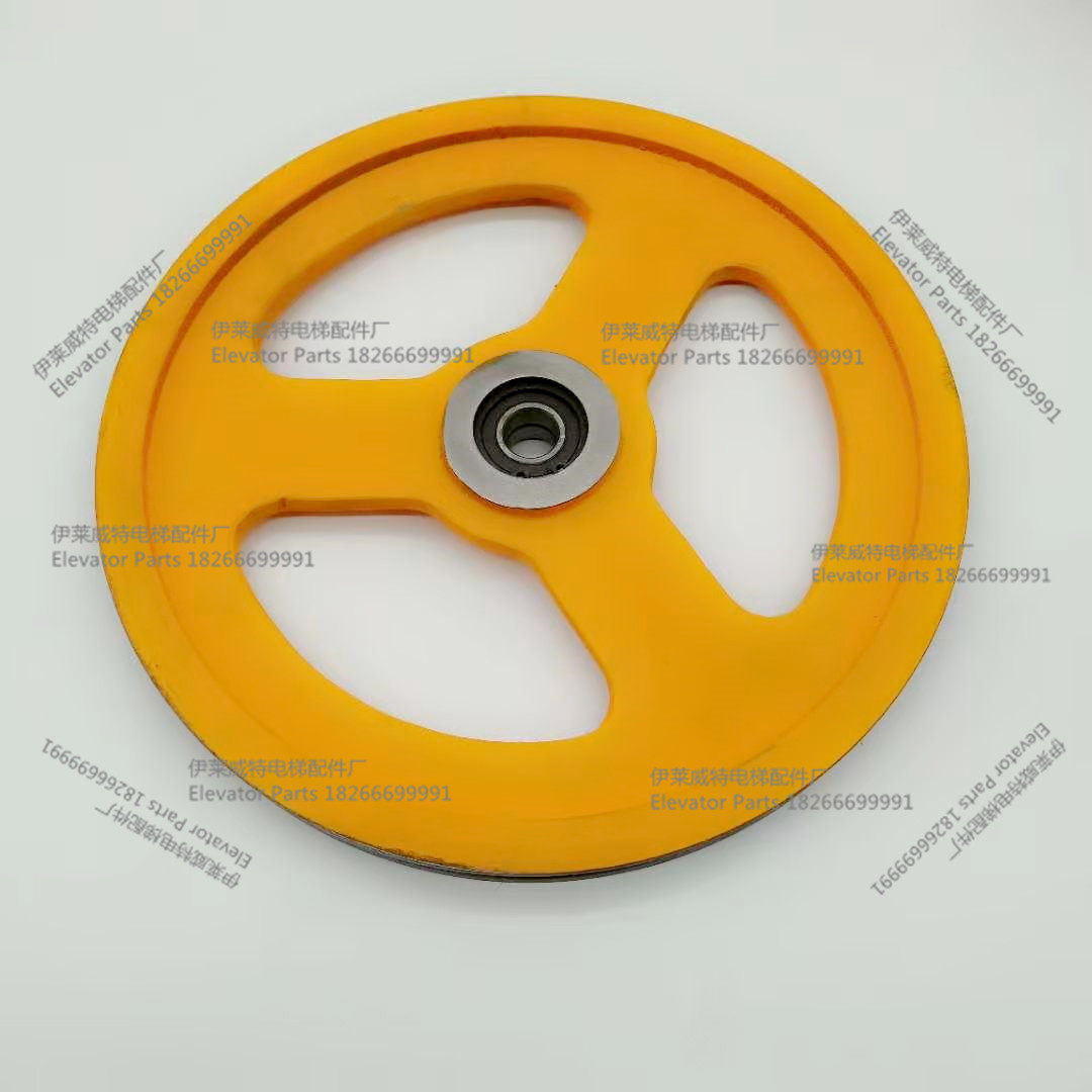 定制电梯配件奥的斯蒂森涨紧轮 320双轴承6004 底坑限速器涨绳轮