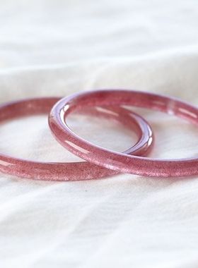 天然A级细圈圆条美人条镯子