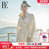 BE范德安花漾系列浮光椰林2025新品 宽松轻薄透气女士海岛度假衬衫