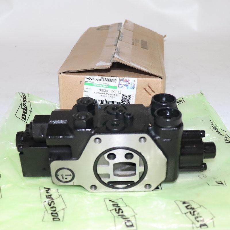 迪万伦100201-02012DX75-9C左行走阀块组件中臂大臂阀片总成
