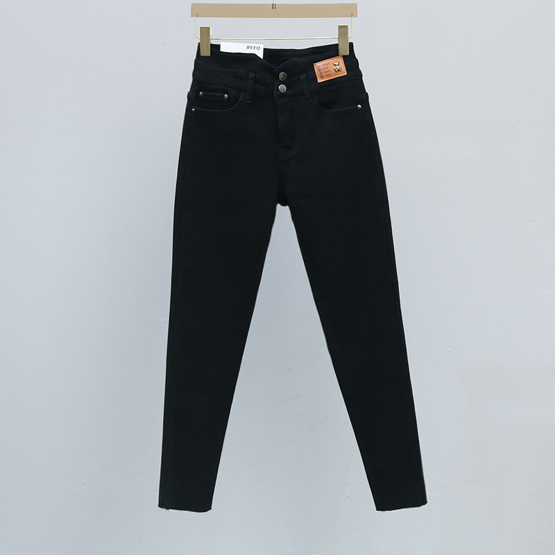 牛仔铅笔裤长裤常规柔软2025秋冬