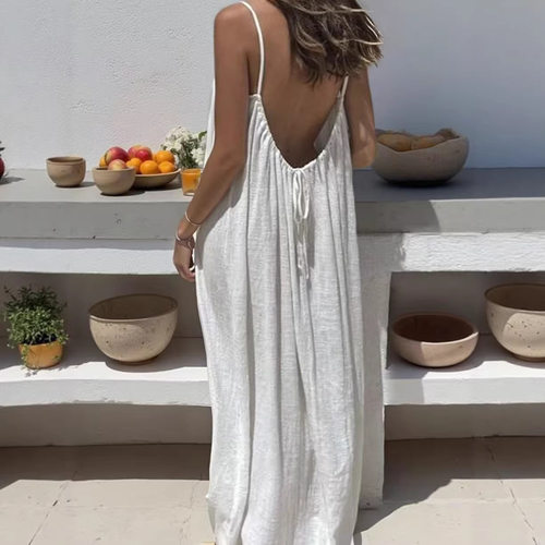 New Women's Backless Strapless Dress
