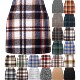 mini waist Women tight high skirt wool plaid pencil
