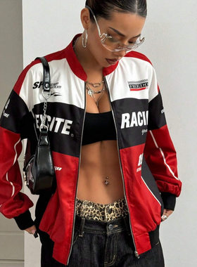 Color splicing casual women's jacket jacket jacket