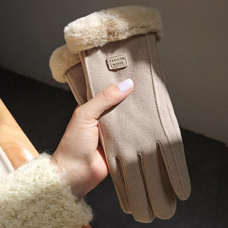 touch screen gloves women winter outdoor glove 手套女保暖冬
