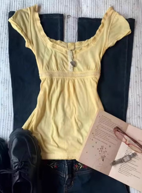 Wave Point casual short sleeved T-shirt top short skirt set