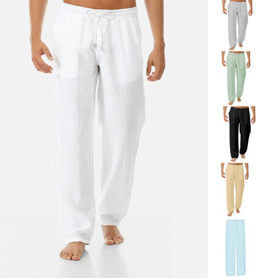 Clothes pants for men linen Trousers Mens Casual Summer man