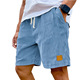 embroidered men corduroy fashionablelace casual shorts
