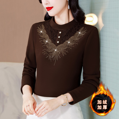 奢华高级感打底衫女秋冬装加厚加