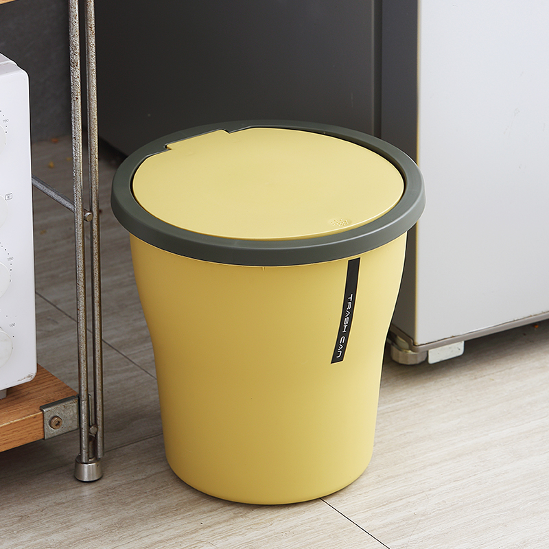 垃圾桶家用卫生间厨房客厅带盖垃圾筒大号卧室按压式弹盖厕所纸篓